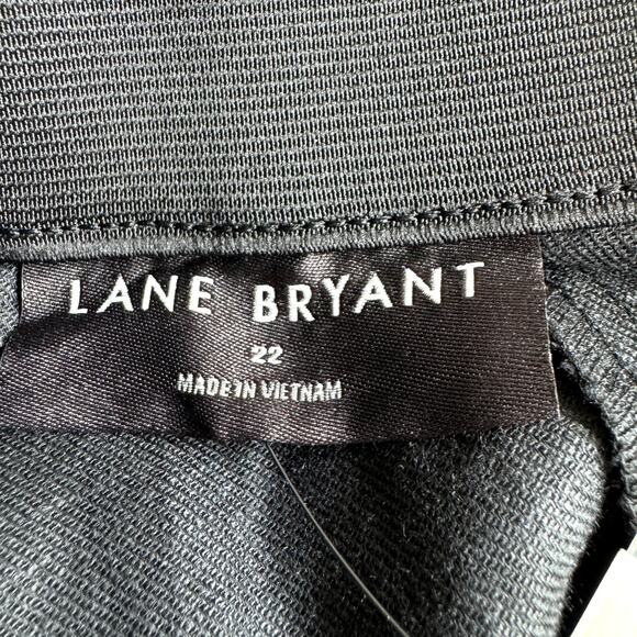 Lane Bryant Womens City Short Size 22 Linen Blend Trouser Style Black - Picture 6 of 11